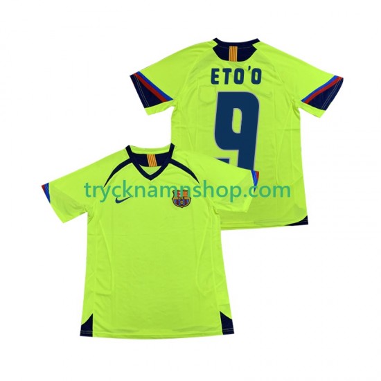 FC Barcelona ETOO 9 2005 2006 Tröja Retro 2:a Matchställ Män Kortärmad