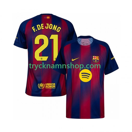 FC Barcelona Frenkie de Jong 21 2025-2026 Tröja 1:a Matchställ Män Kortärmad