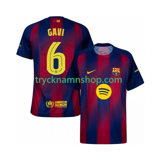 FC Barcelona Gavi 6 Champions League 2025-2026 Tröja 1:a Matchställ Män Kortärmad