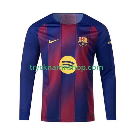 FC Barcelona 2025-2026 Tröja 1:a Matchställ Män Långärmad