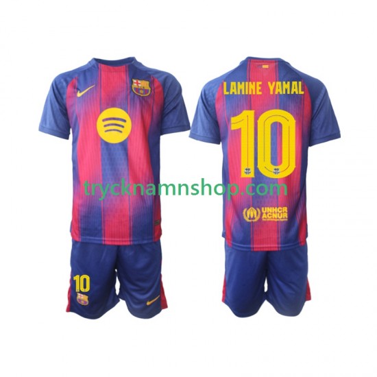 FC Barcelona Lamine Yamal 10 Champions League 2025-2026 Tröja 1:a Matchställ Barn Kortärmad