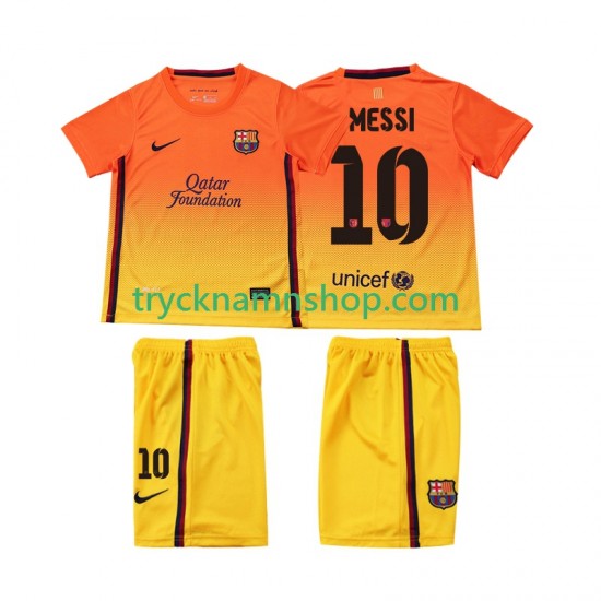 FC Barcelona Lionel Messi 10 2012 2013 Tröja Retro 2:a Matchställ Barn Kortärmad