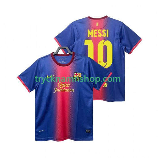 FC Barcelona Lionel Messi 10 2012 2013 Tröja Retro 1:a Matchställ Män Kortärmad