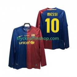 FC Barcelona Lionel Messi 10 Champions League 2008 2009 Tröja Retro 1:a Matchställ Män Långärmad