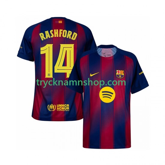 FC Barcelona Marcus Rashford 14 Champions League 2025-2026 Tröja 1:a Matchställ Män Kortärmad