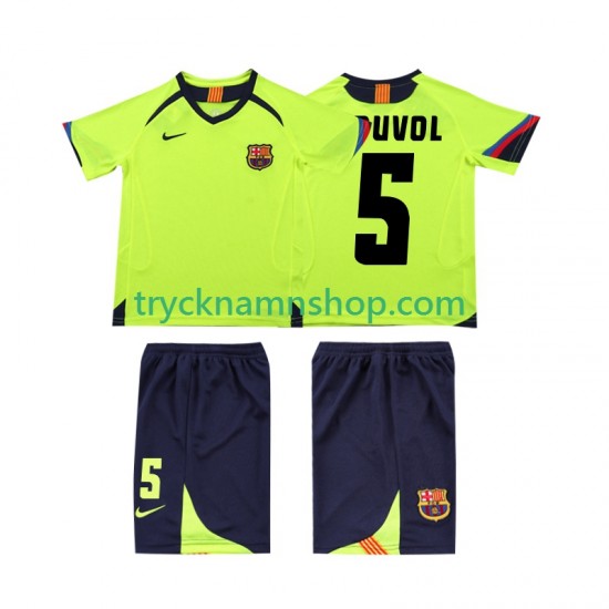 FC Barcelona PUVDL 5 2005 2006 Tröja Retro 2:a Matchställ Barn Kortärmad