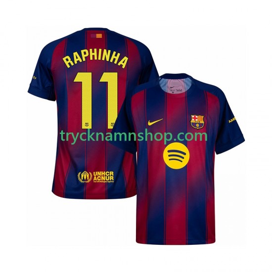FC Barcelona Raphinha 11 2025-2026 Tröja 1:a Matchställ Män Kortärmad