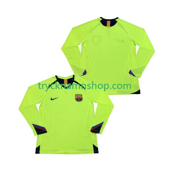 FC Barcelona 2005 2006 Tröja Retro 2:a Matchställ Män Långärmad