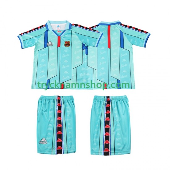 FC Barcelona 1996 1997 Tröja Retro 2:a Matchställ Barn Kortärmad