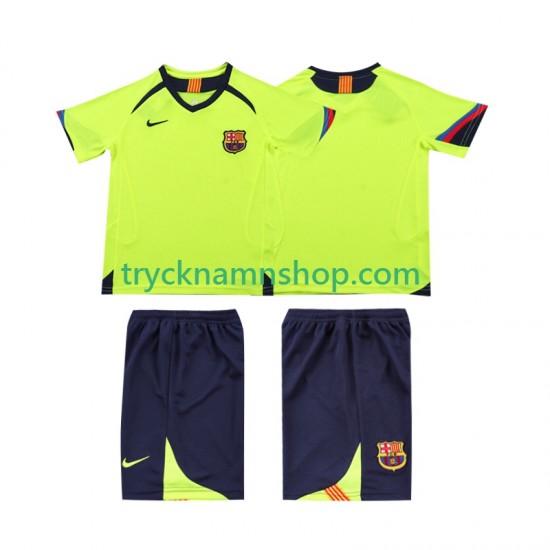 FC Barcelona 2005 2006 Tröja Retro 2:a Matchställ Barn Kortärmad