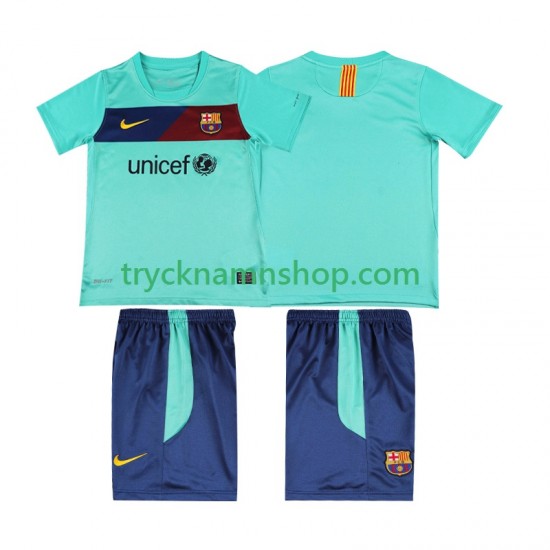 FC Barcelona 2010 2011 Tröja Retro 2:a Matchställ Barn Kortärmad