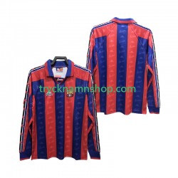 FC Barcelona 1996 1997 Tröja Retro 1:a Matchställ Män Långärmad