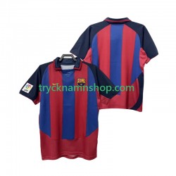 FC Barcelona 2003 2004 Tröja Retro 1:a Matchställ Män Kortärmad