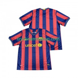 FC Barcelona 2009 2010 Tröja Retro 1:a Matchställ Män Kortärmad
