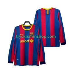FC Barcelona 2010 2011 Tröja Retro 1:a Matchställ Män Långärmad