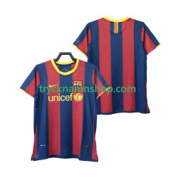 FC Barcelona 2010 2011 Tröja Retro 1:a Matchställ Män Kortärmad