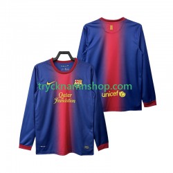 FC Barcelona 2012 2013 Tröja Retro 1:a Matchställ Män Långärmad