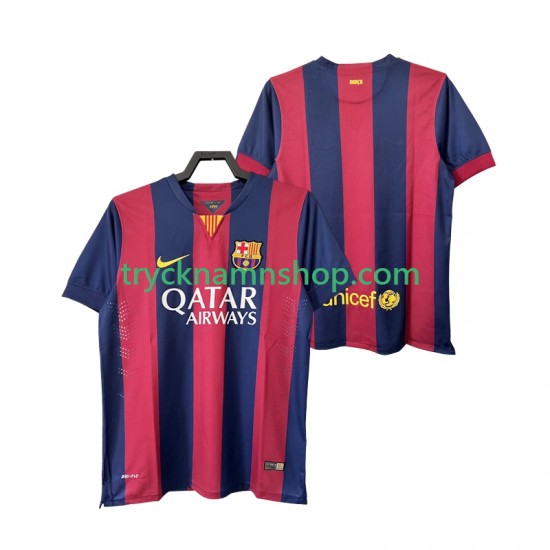 FC Barcelona 2014 2015 Tröja Retro 1:a Matchställ Män Kortärmad