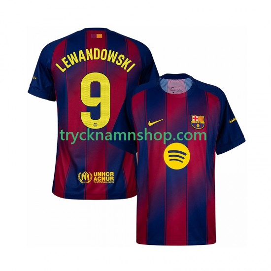 FC Barcelona Robert Lewandowski 9 2025-2026 Tröja 1:a Matchställ Män Kortärmad
