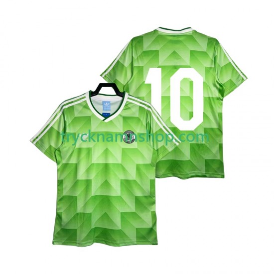 Tyskland 10 1990 Tröja Retro 2:a Matchställ Män Kortärmad