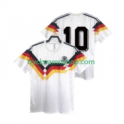 Tyskland 10 1990 Tröja Retro 1:a Matchställ Män Kortärmad