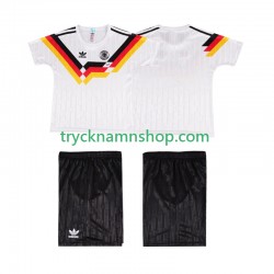 Tyskland 1990 Tröja Retro 1:a Matchställ Barn Kortärmad