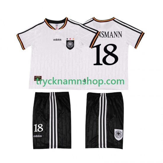 Tyskland KLINSMANN 18 1996 Tröja Retro 1:a Matchställ Barn Kortärmad