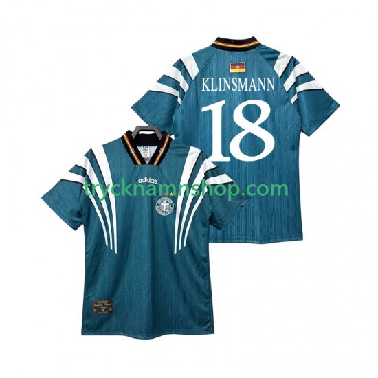 Tyskland KLINSMANN 18 1996 Tröja Retro 2:a Matchställ Män Kortärmad