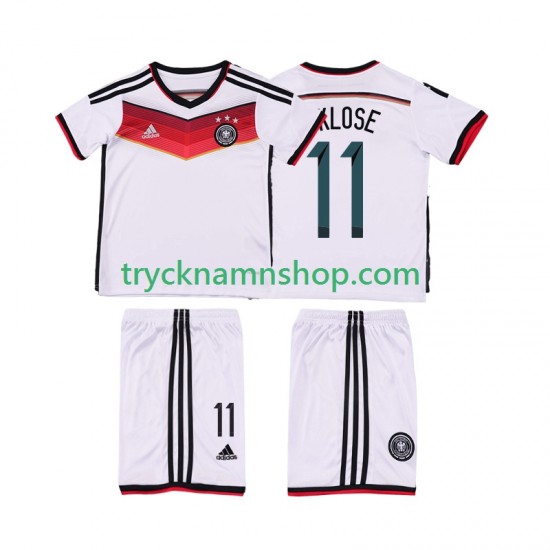 Tyskland KLOSE 11 2014 Tröja Retro 1:a Matchställ Barn Kortärmad
