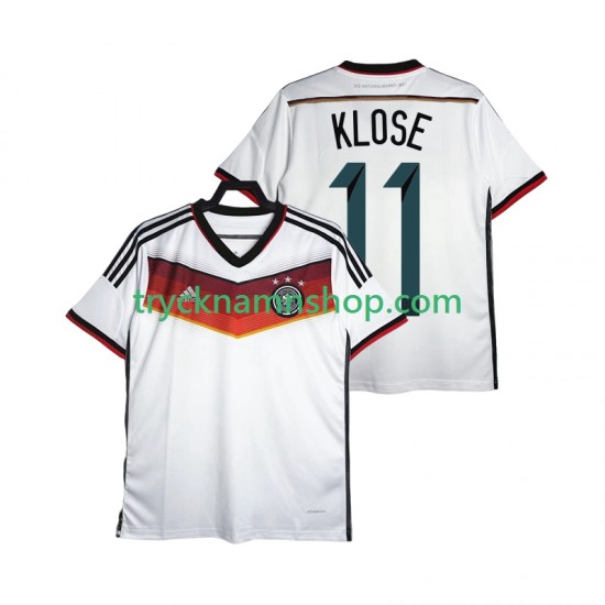 Tyskland Klose 11 2014 Tröja Retro 1:a Matchställ Män Kortärmad