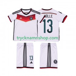 Tyskland MULLER 13 2014 Tröja Retro 1:a Matchställ Barn Kortärmad