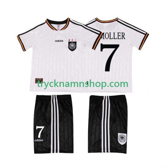 Tyskland Moller 7 1996 Tröja Retro 1:a Matchställ Barn Kortärmad