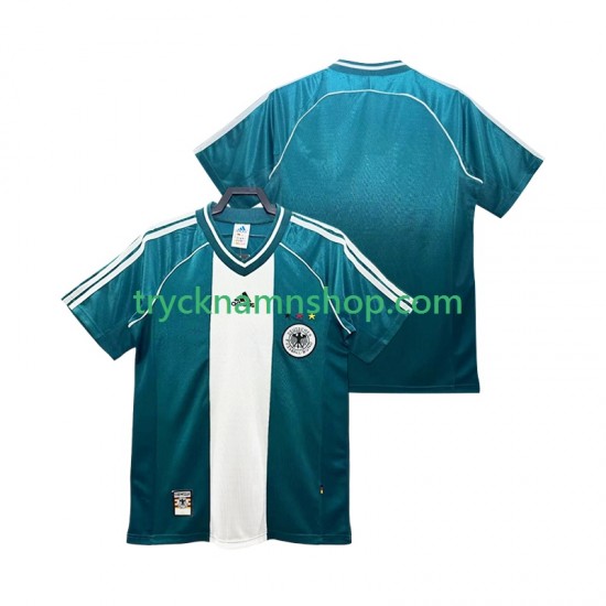 Tyskland 1998 Tröja Retro 2:a Matchställ Män Kortärmad