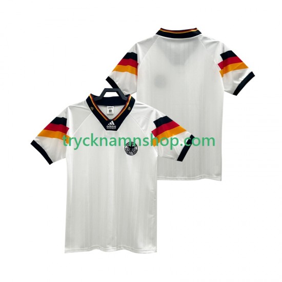 Tyskland 1992 Tröja Retro 1:a Matchställ Män Kortärmad