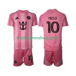 Inter Miami Lionel Messi 10 2025 Tröja 1:a Matchställ Barn Kortärmad