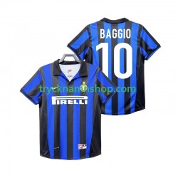 Inter Milan BAGGIO 10 1998 1999 Tröja Retro 1:a Matchställ Män Kortärmad