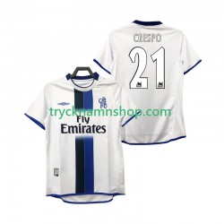 Inter Milan CRESPO 21 2003 2004 Tröja Retro 2:a Matchställ Män Kortärmad