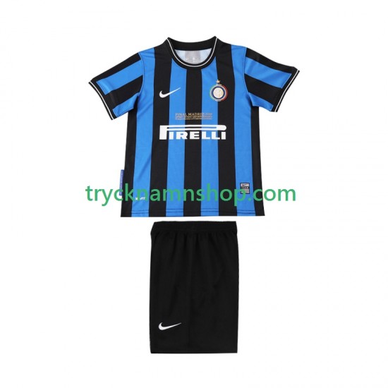 Inter Milan 2009 2010 Tröja Retro 1:a Matchställ Barn Kortärmad