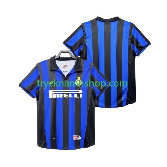 Inter Milan 1998 1999 Tröja Retro 1:a Matchställ Män Kortärmad