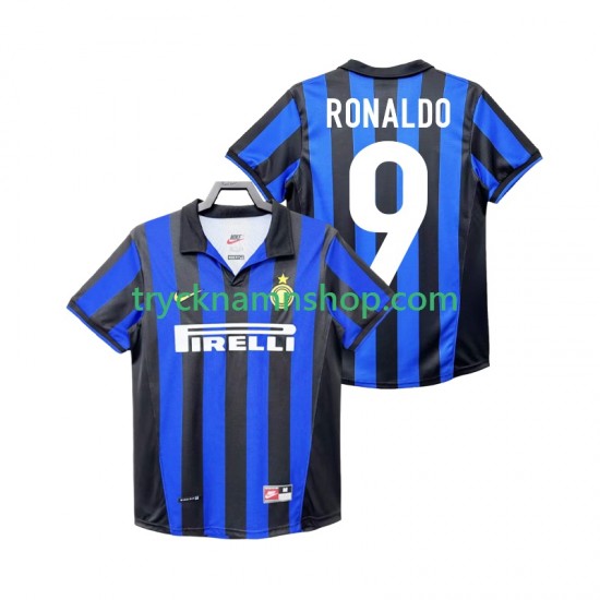 Inter Milan Roanldo 9 1998 1999 Tröja Retro 1:a Matchställ Män Kortärmad