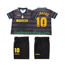 Inter Milan Ronaldo 10 1997 1998 Tröja Retro 3:e Matchställ Barn Kortärmad