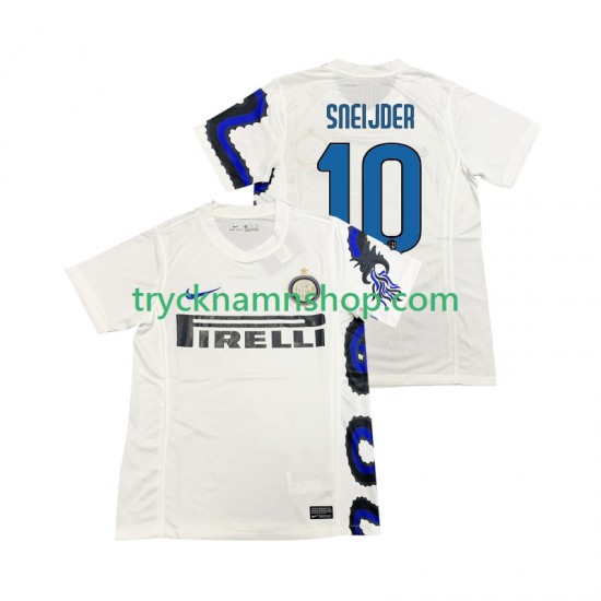 Inter Milan SNEIJDER 10 2010 2011 Tröja Retro 2:a Matchställ Män Kortärmad