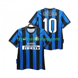 Inter Milan SNEIJDER 10 2009 2010 Tröja Retro 1:a Matchställ Män Kortärmad