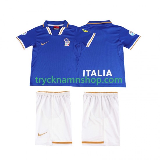 Italien 1996 Tröja Retro 1:a Matchställ Barn Kortärmad