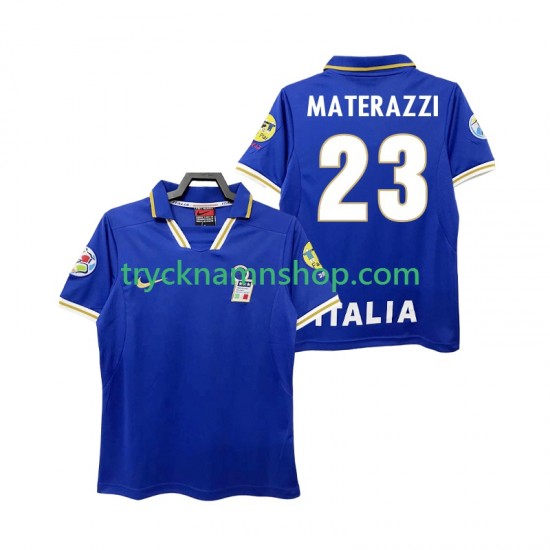 Italien MATERAZZI 23 1996 Tröja Retro 1:a Matchställ Män Kortärmad