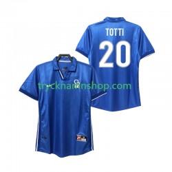 Italien Totti 20 1998 Tröja Retro 1:a Matchställ Män Kortärmad