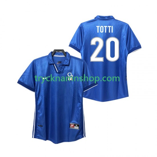 Italien Totti 20 1998 Tröja Retro 1:a Matchställ Män Kortärmad