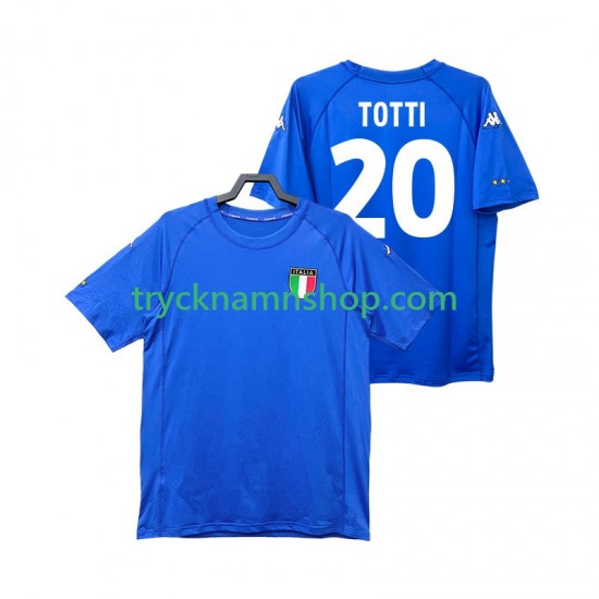 Italien Totti 20 2000 Tröja Retro 1:a Matchställ Män Kortärmad