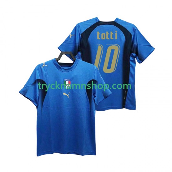 Italien Totti 20 2006 Tröja Retro 1:a Matchställ Män Kortärmad