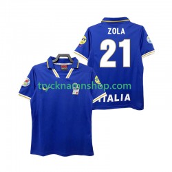 Italien ZOLA 21 1996 Tröja Retro 1:a Matchställ Män Kortärmad